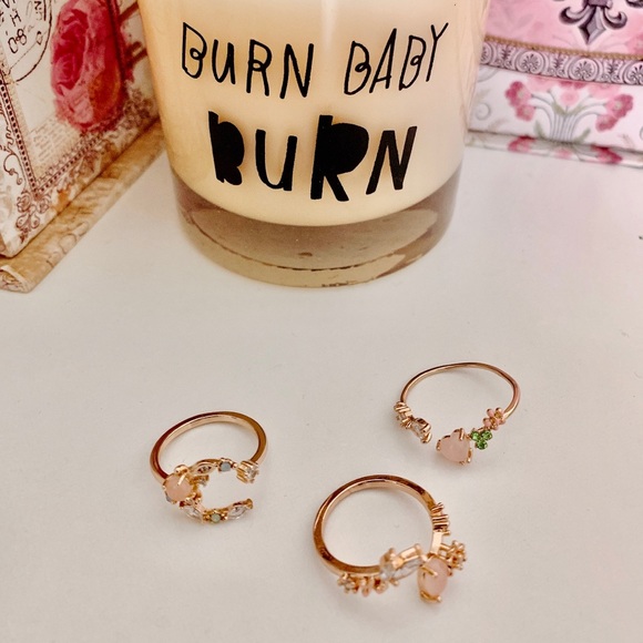 SALE💫💞Rose Gold Pastel Tone Rings 💍 - Picture 2 of 6